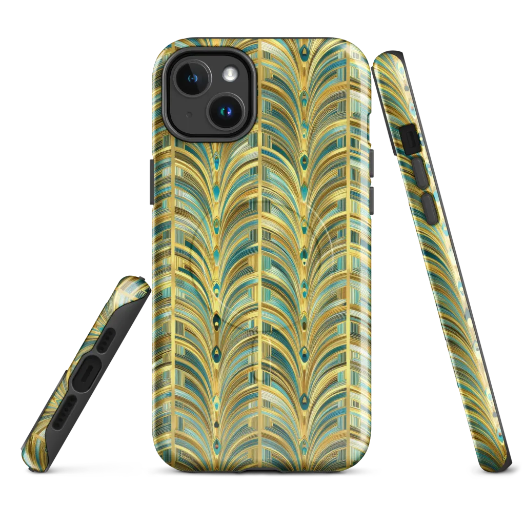 Gilded Plume on MagSafe Tough Case for iPhone® — Front