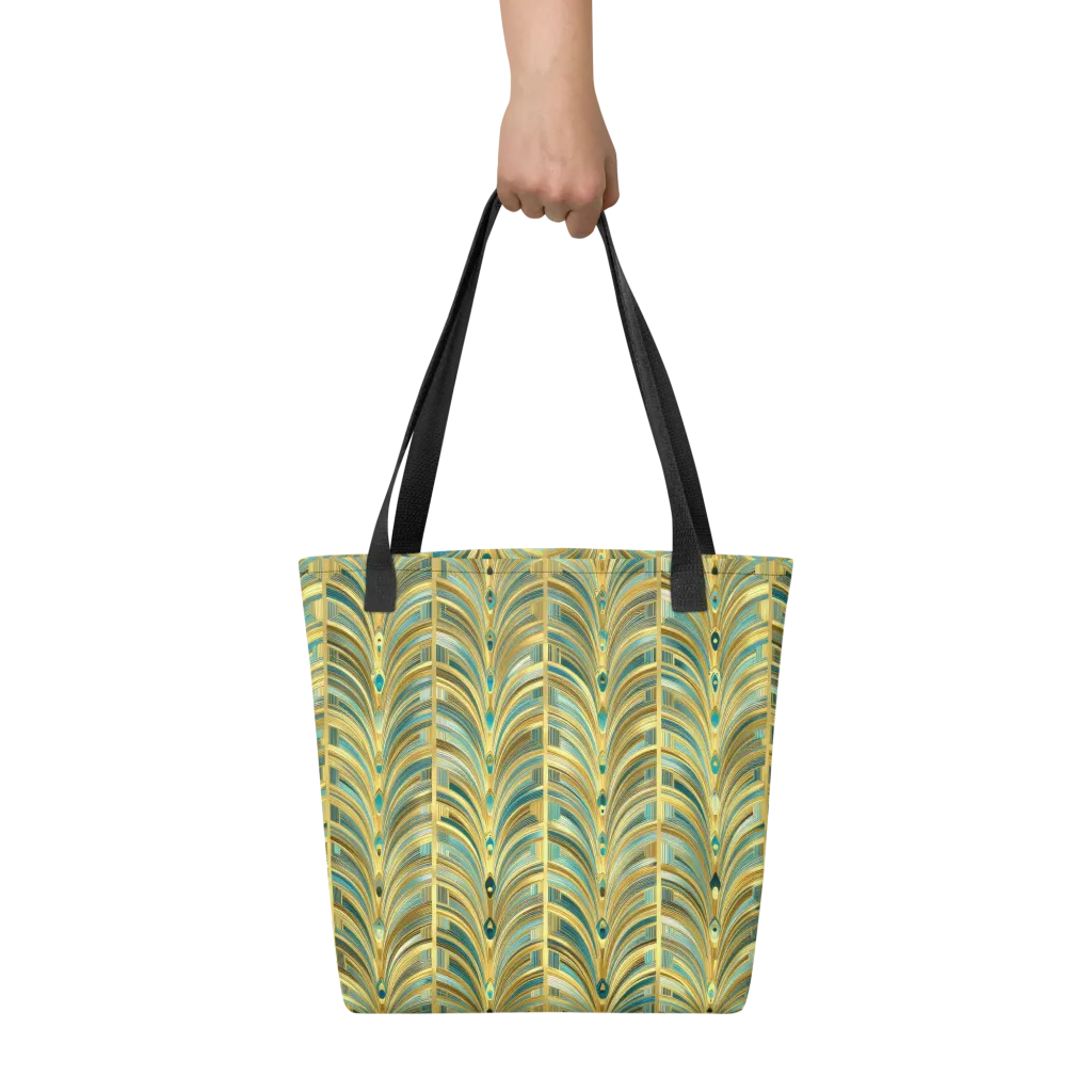 Gilded Plume on Tote Bag — Front