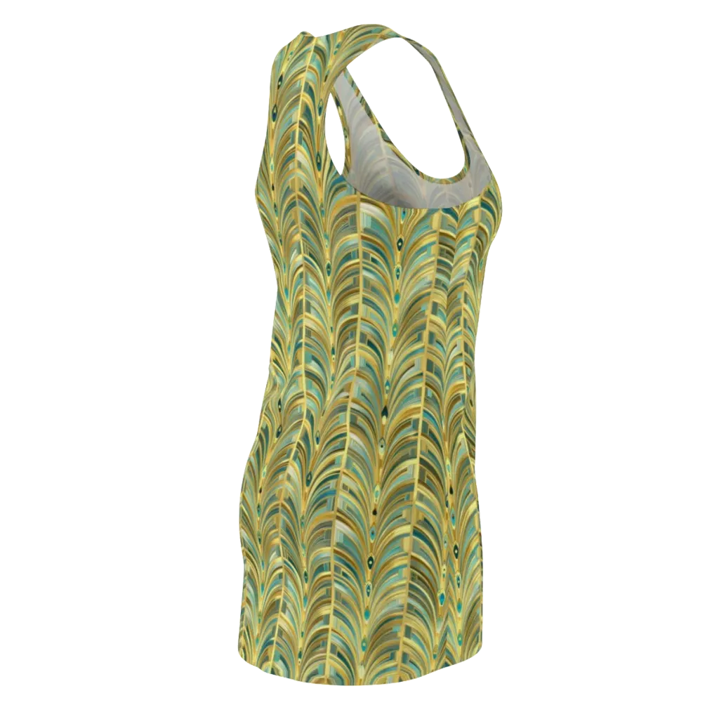 Gilded Plume on Racerback Dress — Back Side