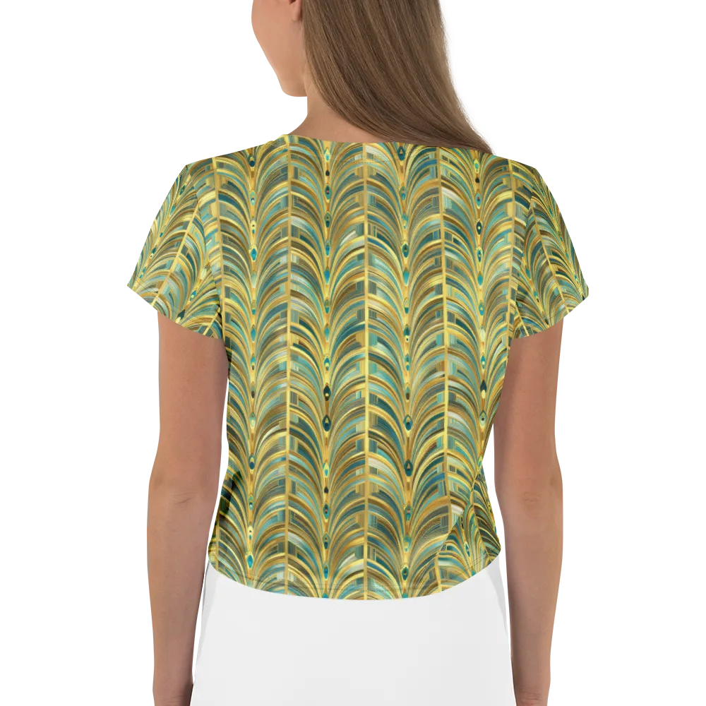 Gilded Plume on Crop Tee — Back