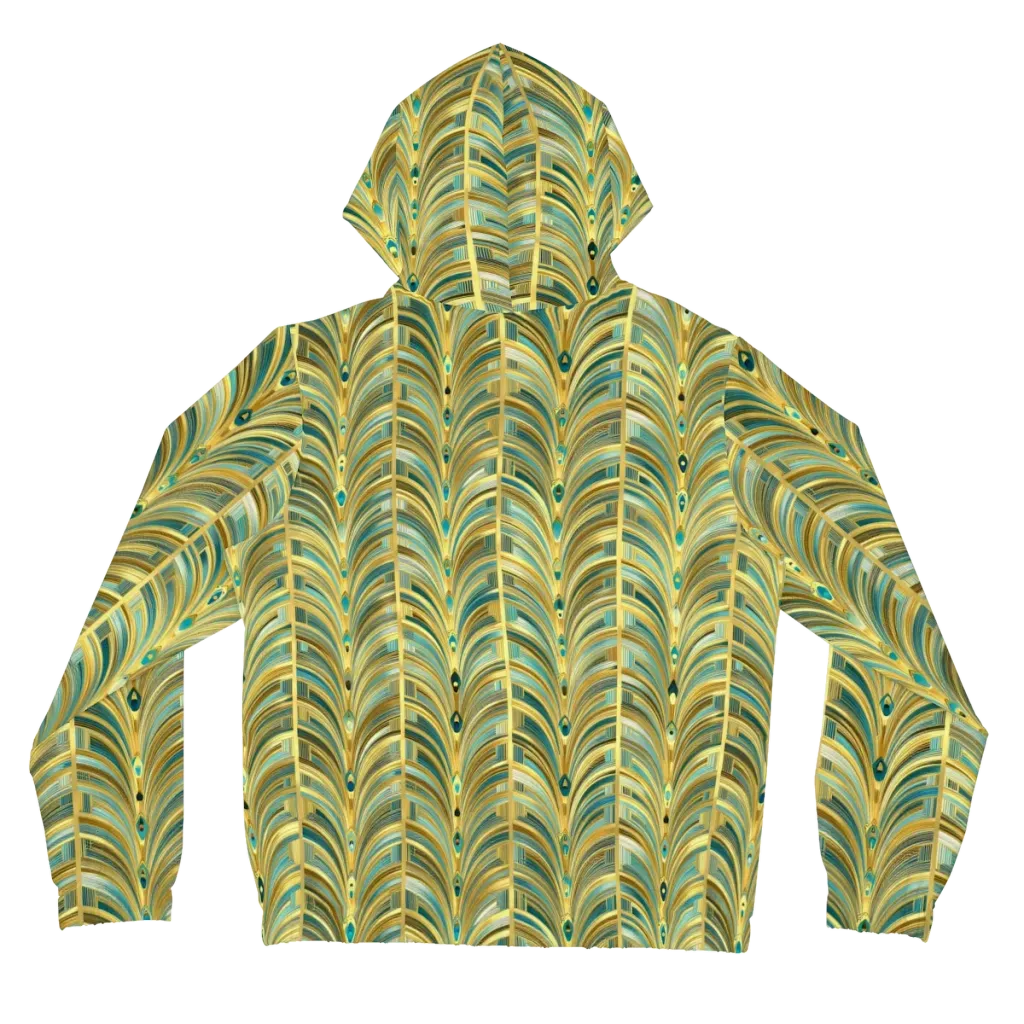 Gilded Plume on Women's Full-Zip Hoodie — Back