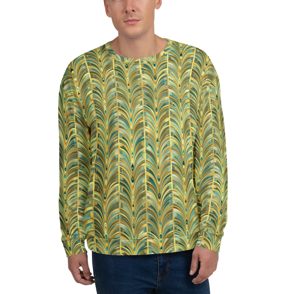 Gilded Plume on Sweatshirt — Front