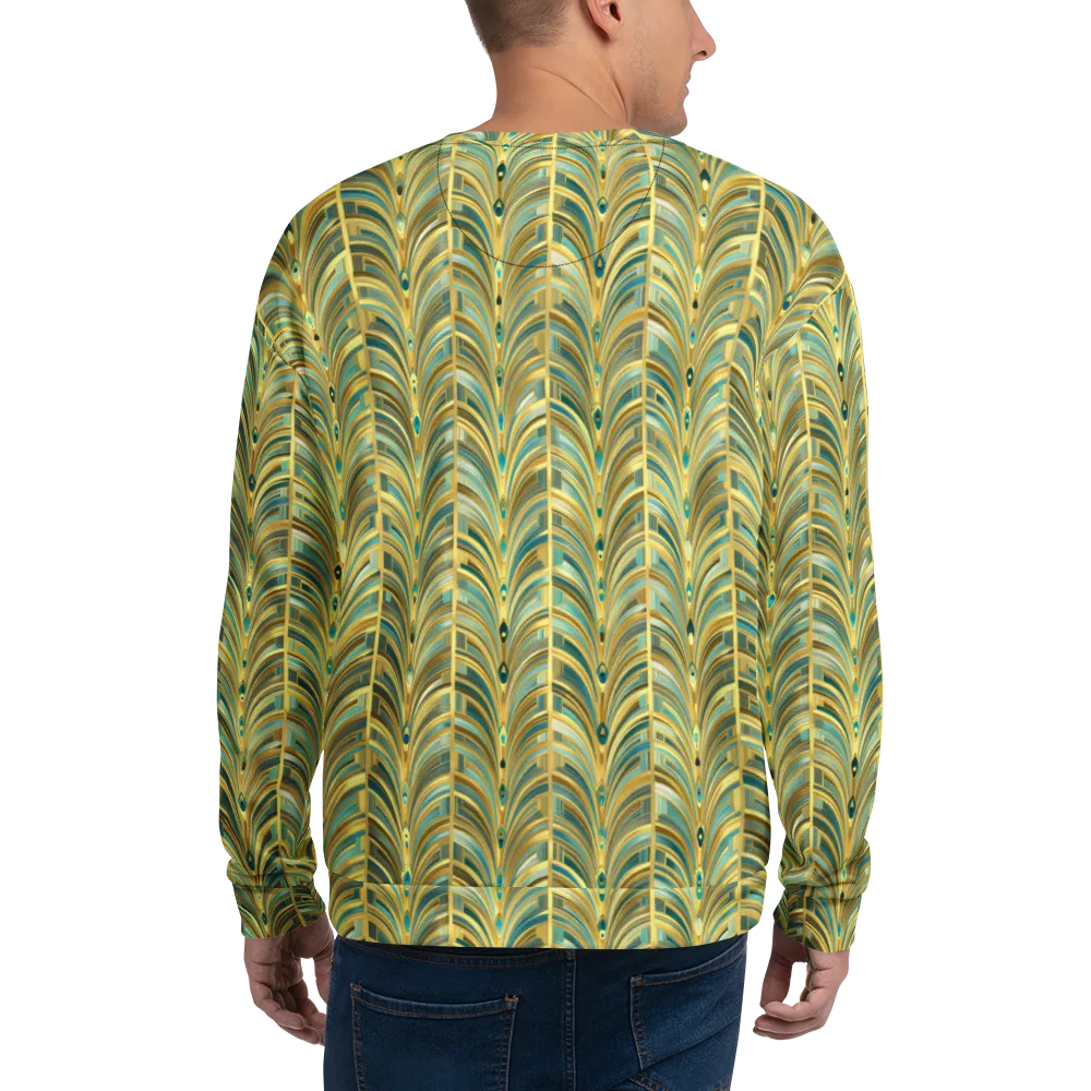 Gilded Plume on Sweatshirt — Back