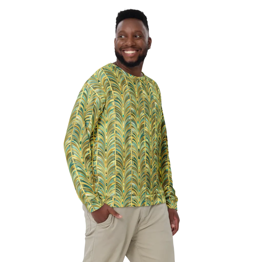 Gilded Plume on Sweatshirt — Front