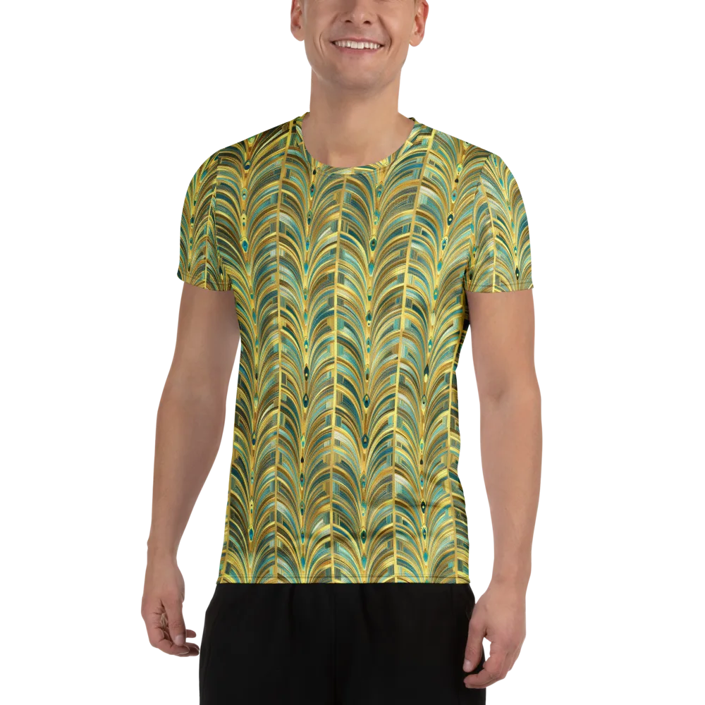 Gilded Plume on Men's Athletic T-Shirt — Front