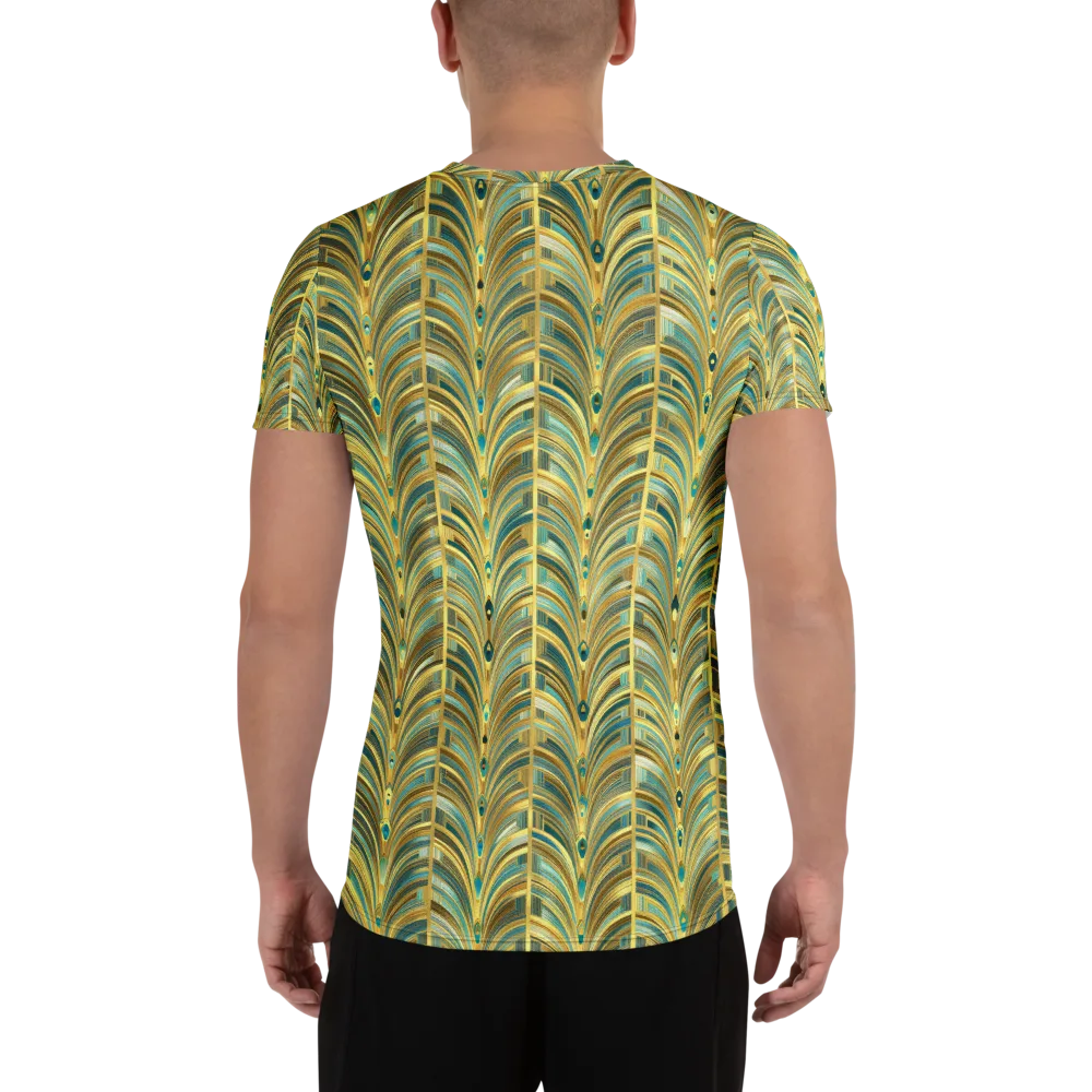 Gilded Plume on Men's Athletic T-Shirt — Back