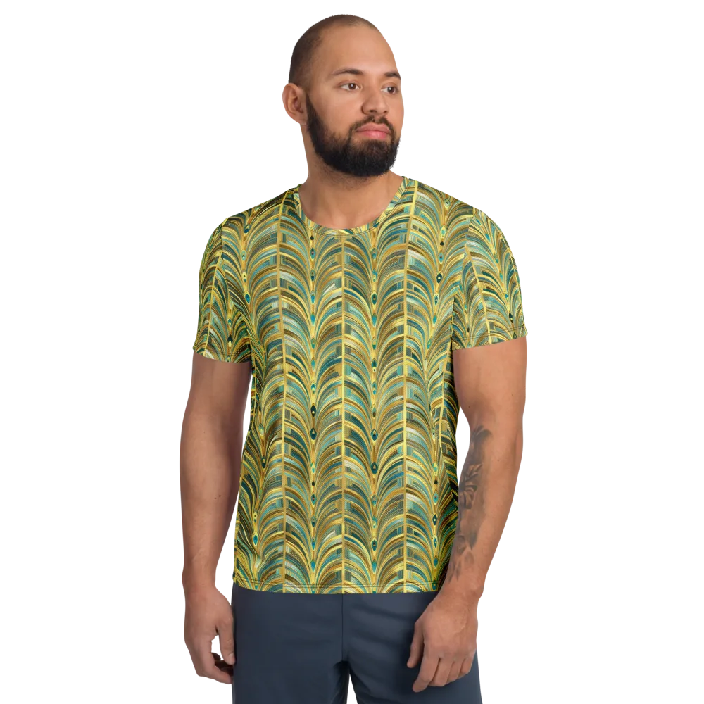 Gilded Plume on Men's Athletic T-Shirt — Front
