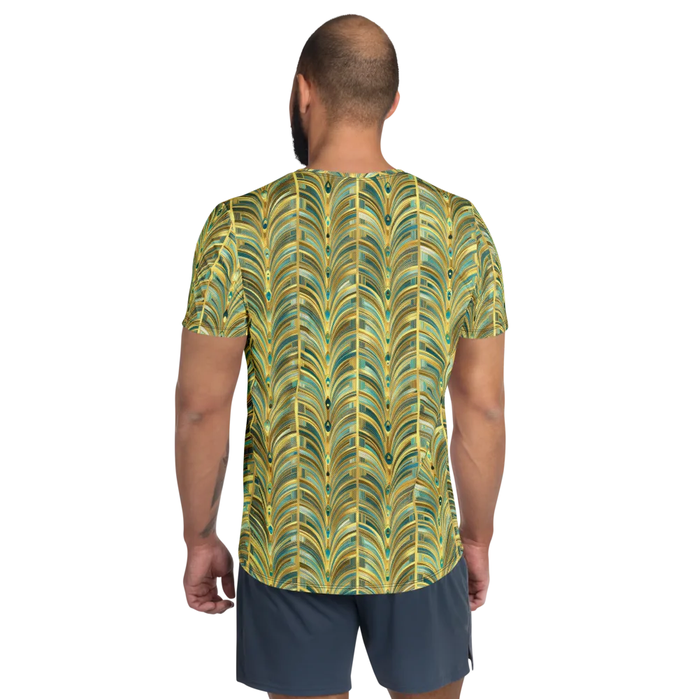Gilded Plume on Men's Athletic T-Shirt — Back