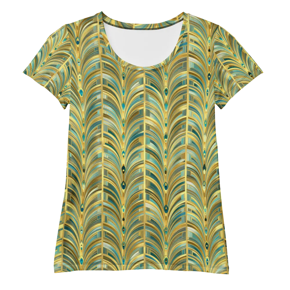 Gilded Plume on Women's Athletic T-Shirt — Front