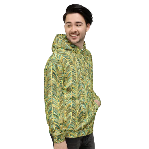Gilded Plume on a Hoodie