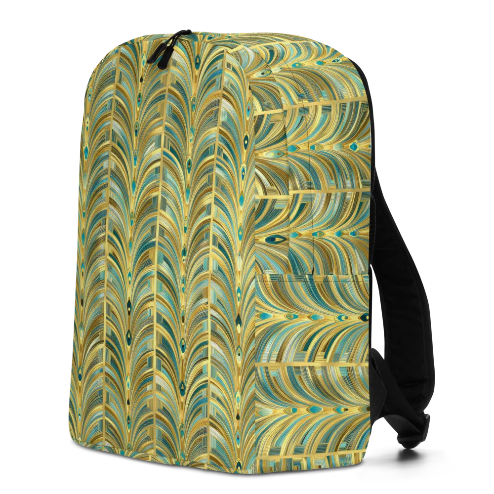 Gilded Plume on Minimalist Backpack — Left