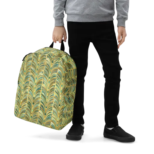 Gilded Plume on a Minimalist Backpack