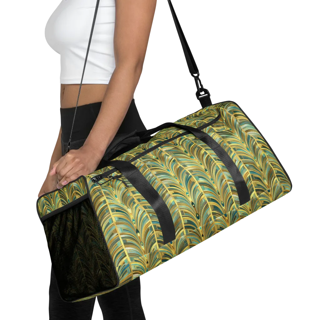 Gilded Plume on Duffle Bag — Front