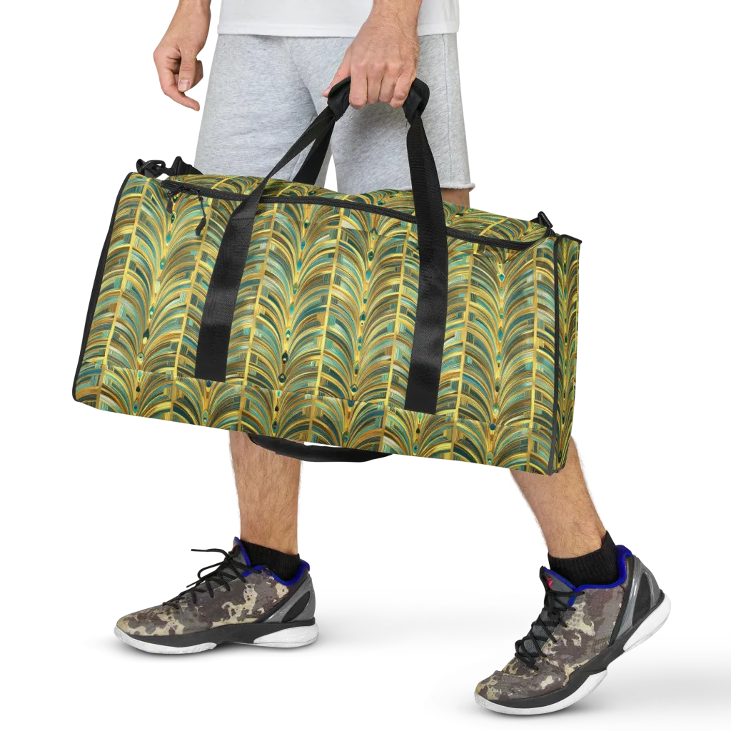 Gilded Plume on Duffle Bag — Front