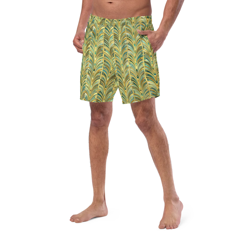 Gilded Plume on Swim Trunks — Left Front