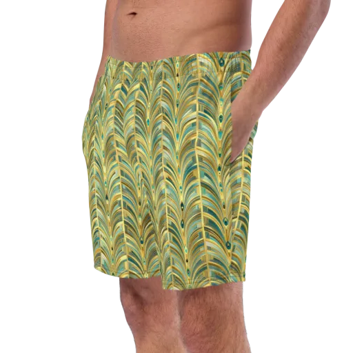Gilded Plume on a Swim Trunks