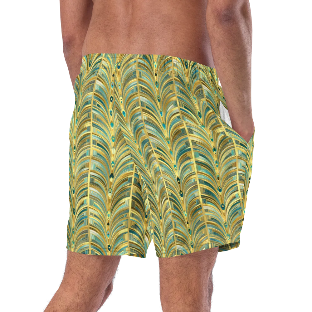 Gilded Plume on Swim Trunks — Right Back