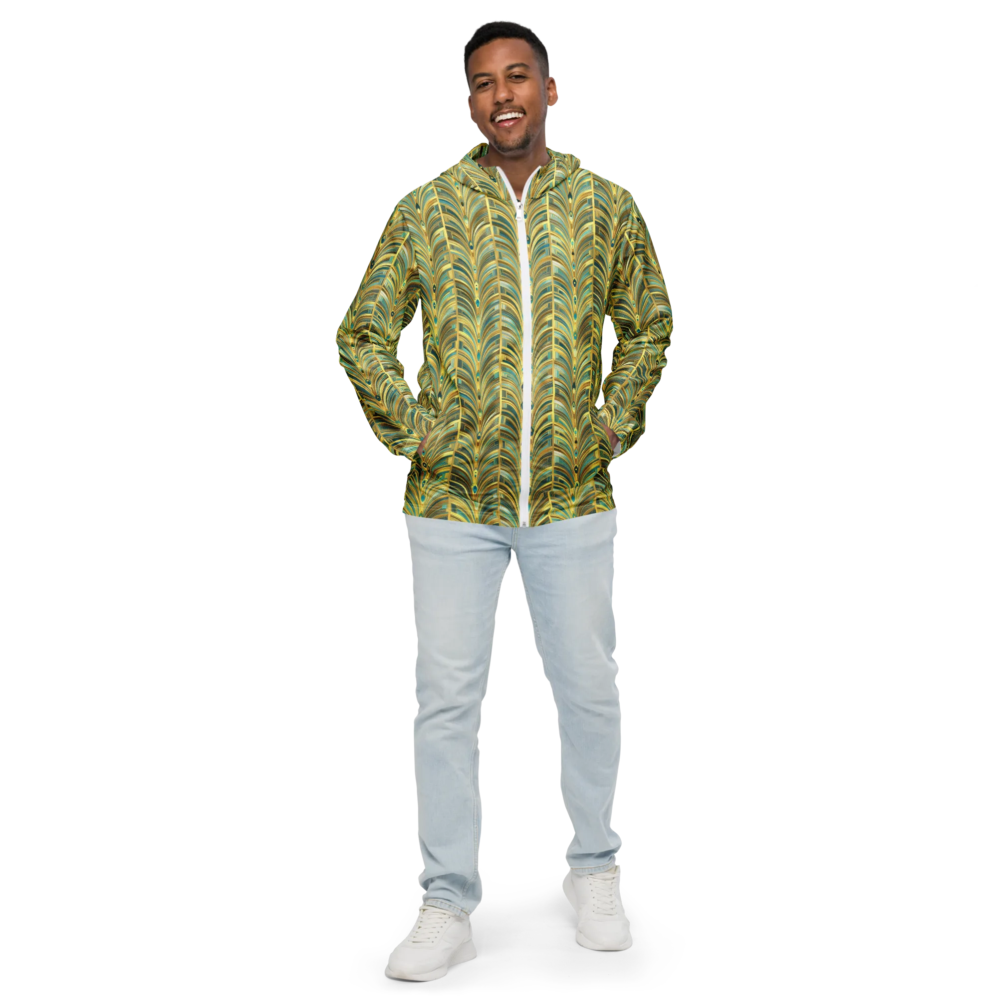 Gilded Plume on Men's Windbreaker — Front