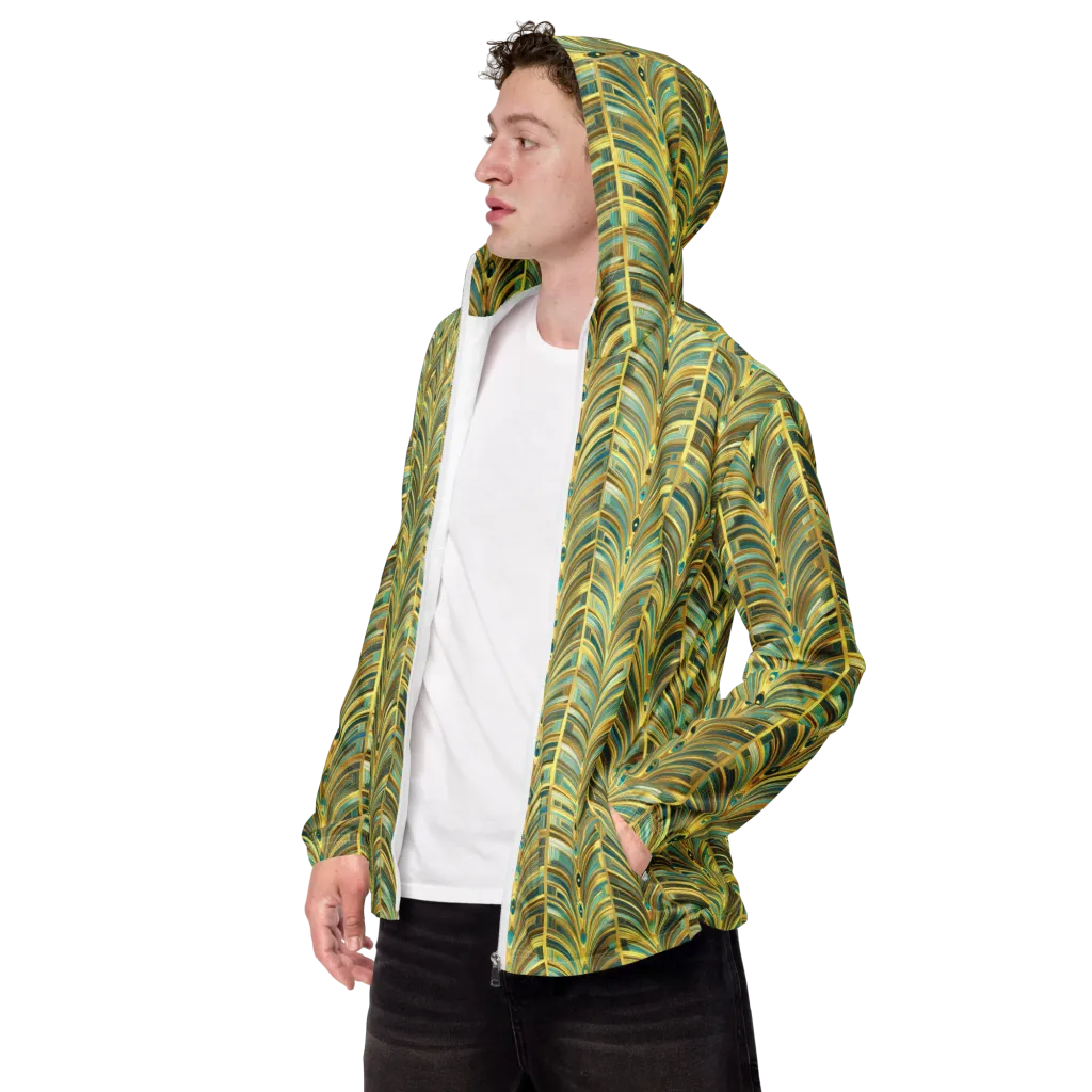 Gilded Plume on Men's Windbreaker — Left Front