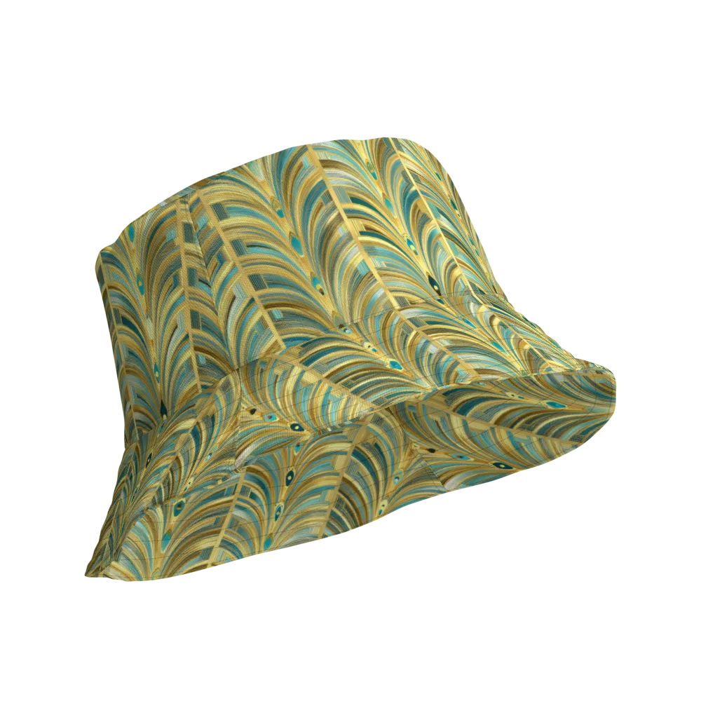 Gilded Plume on Reversible Bucket Hat — Product details Outside
