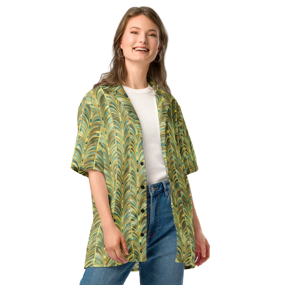 Gilded Plume on Button Shirt — Front