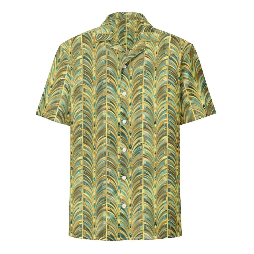 Gilded Plume on Button Shirt — Front