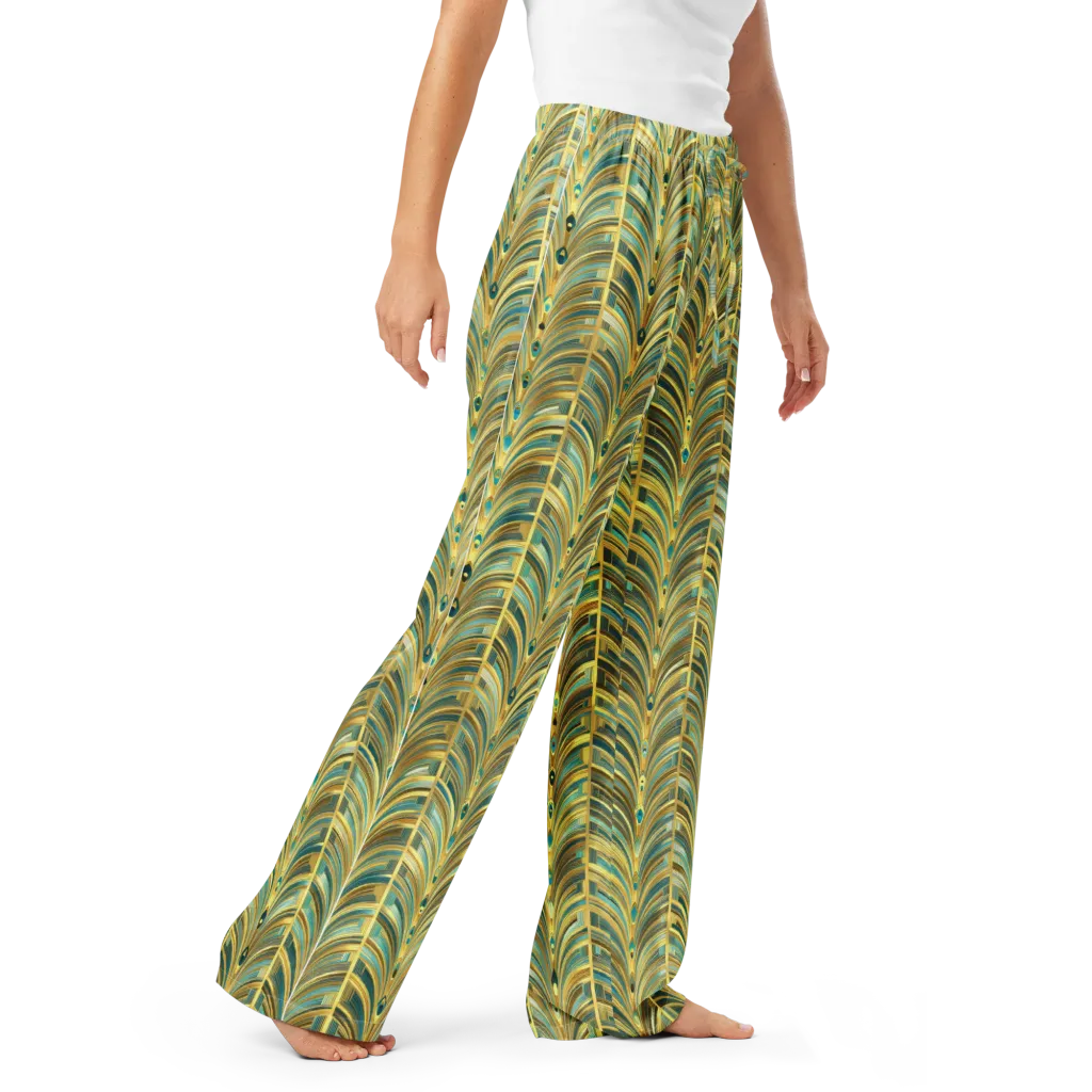 Gilded Plume on Women's Pajama Pants — Right Front