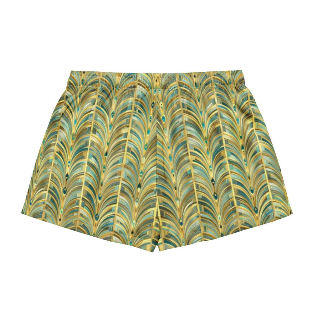 Gilded Plume on Women's Pajama Shorts — Back