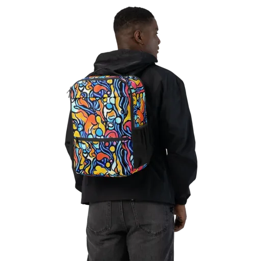 Kinetic Stained Glass on a Utility Backpack
