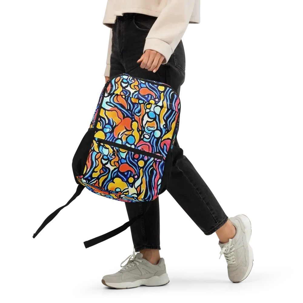 Kinetic Stained Glass on Utility Backpack — Front