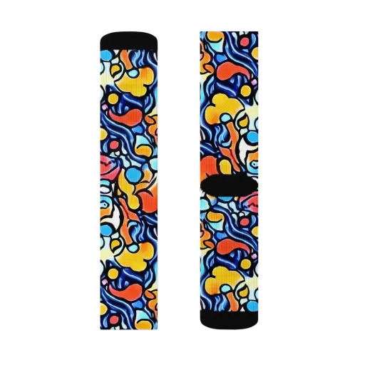 Kinetic Stained Glass on a Socks
