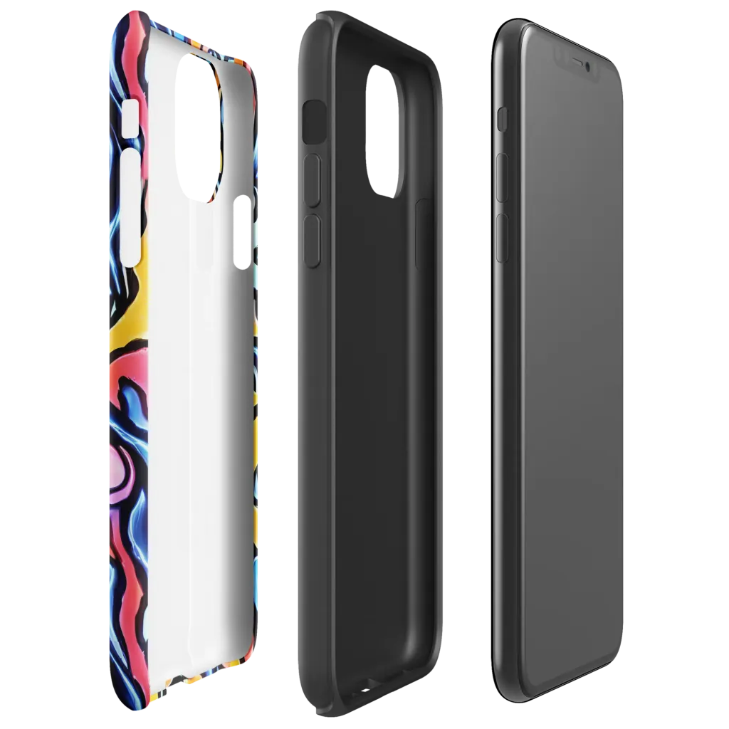 Kinetic Stained Glass on Tough Case for iPhone® — Right