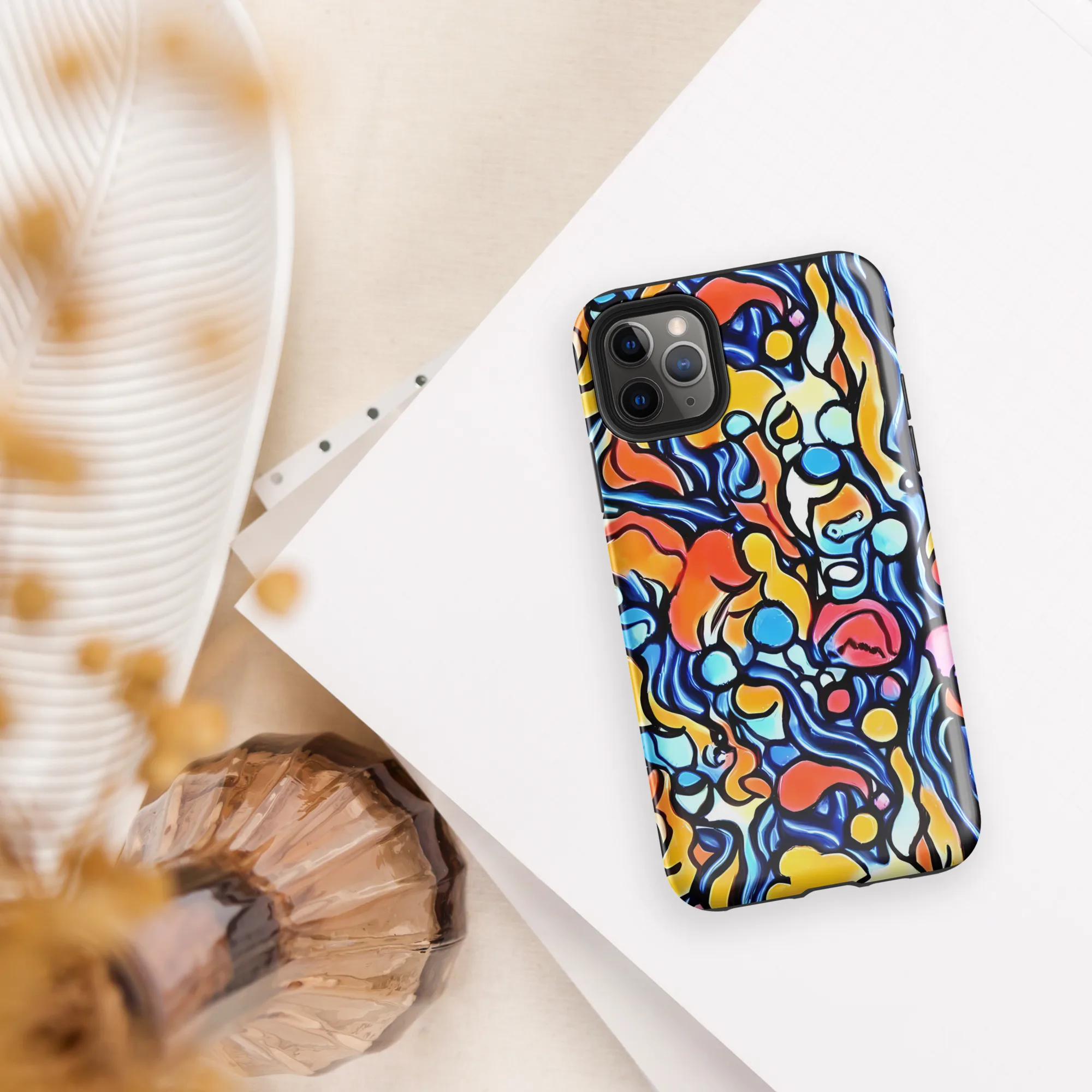 Kinetic Stained Glass on Tough Case for iPhone® — Front