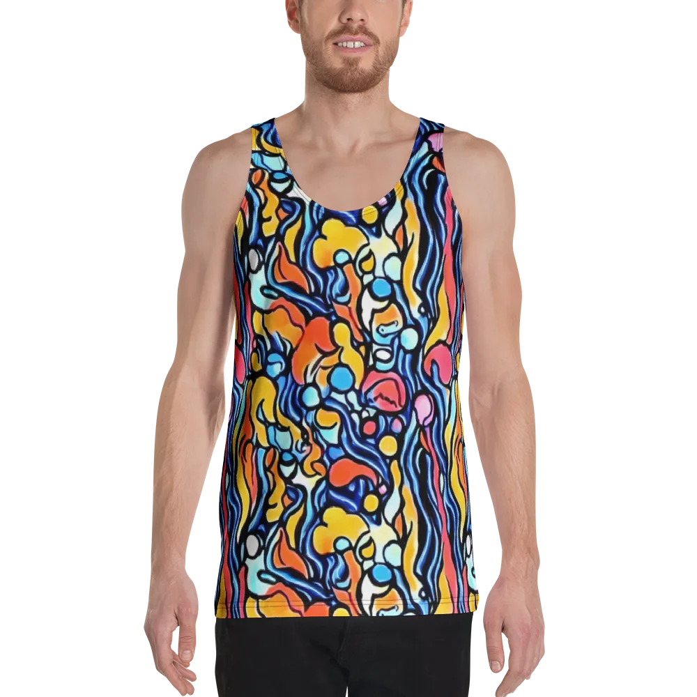 Kinetic Stained Glass on Men's Tank Top — Front