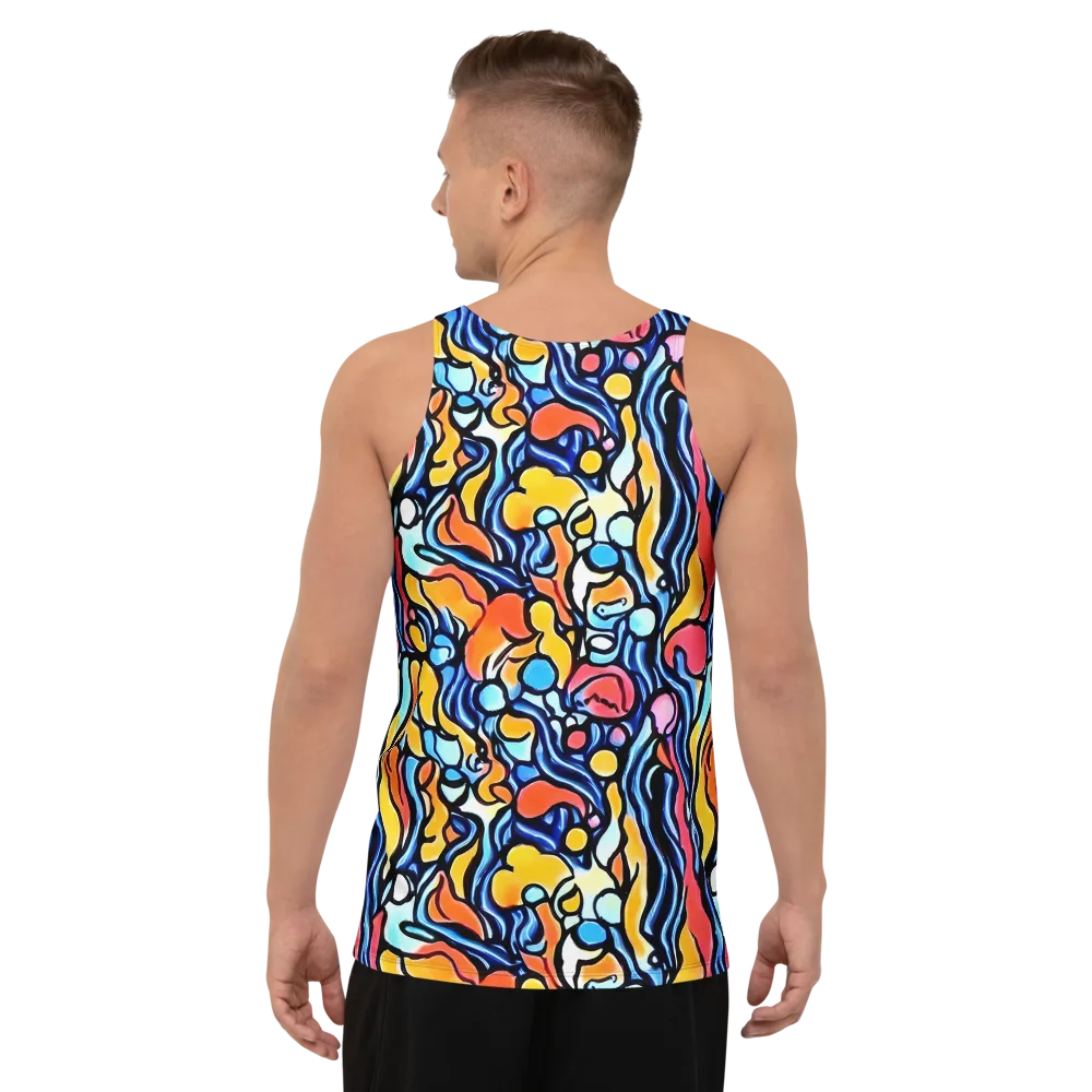 Kinetic Stained Glass on Men's Tank Top — Back