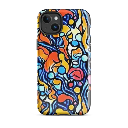 Kinetic Stained Glass on a MagSafe Tough Case for iPhone®
