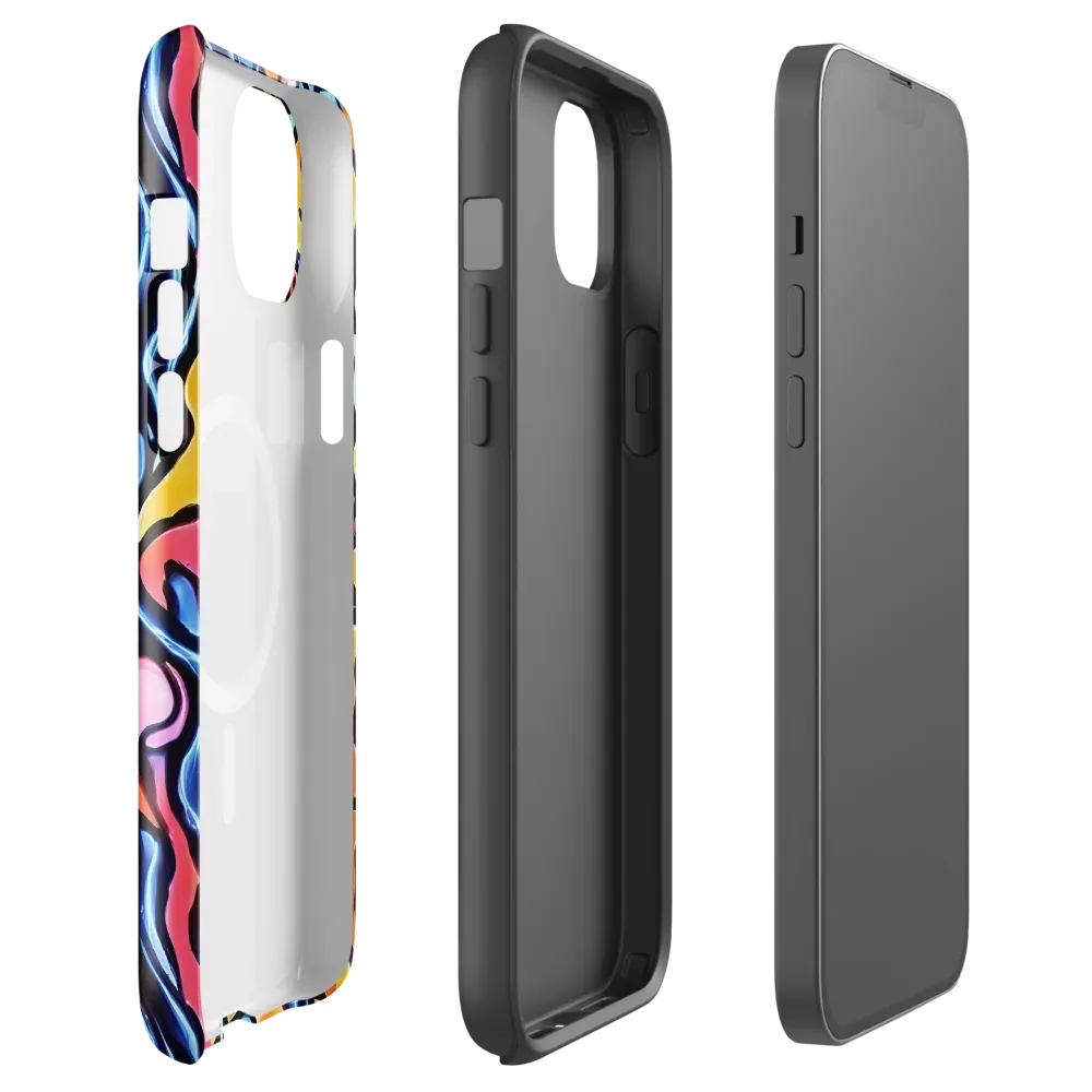 Kinetic Stained Glass on MagSafe Tough Case for iPhone® — Front