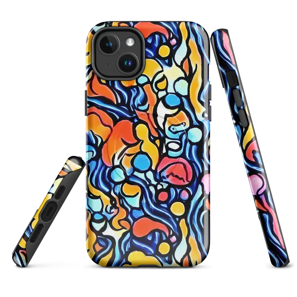 Kinetic Stained Glass on MagSafe Tough Case for iPhone® — Front