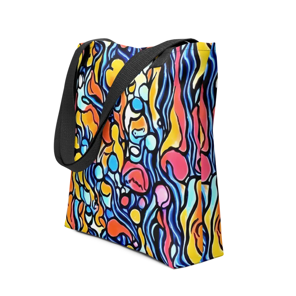Kinetic Stained Glass on Tote Bag — Front