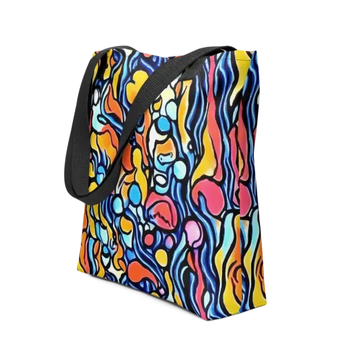 Kinetic Stained Glass on a Tote Bag