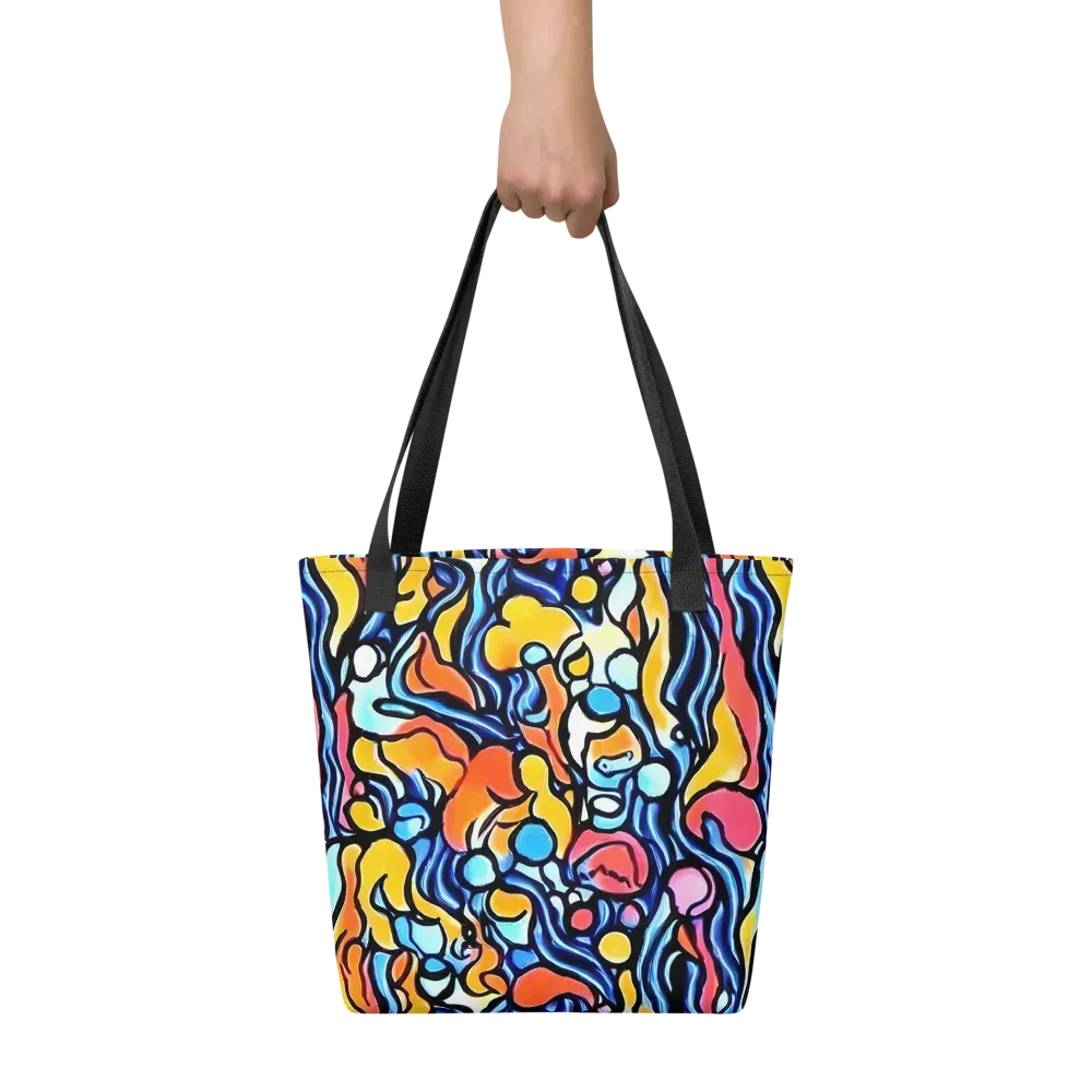 Kinetic Stained Glass on Tote Bag — Front