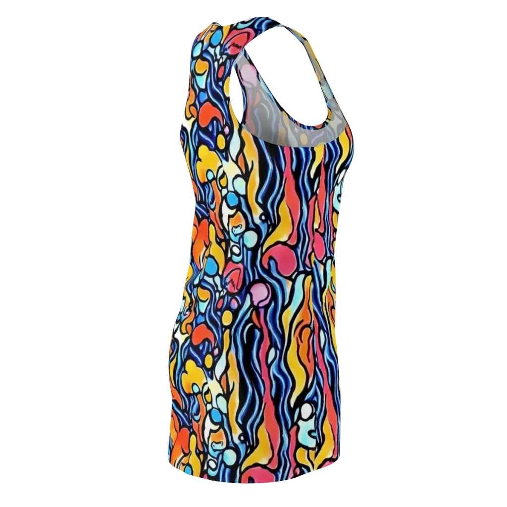 Kinetic Stained Glass on Racerback Dress — Back Side