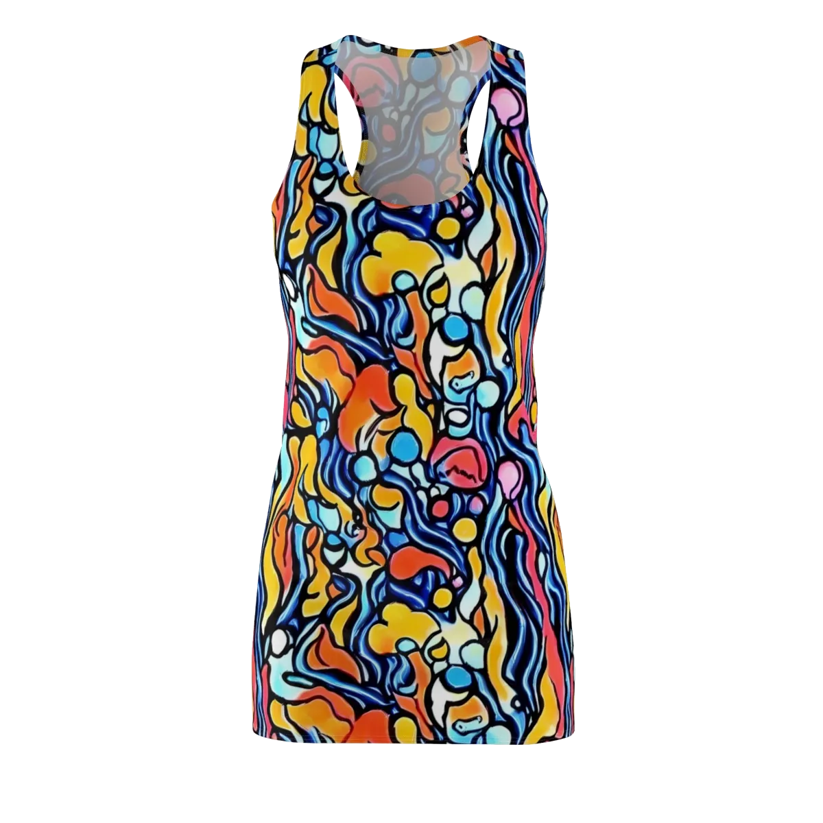 Kinetic Stained Glass on Racerback Dress — Front