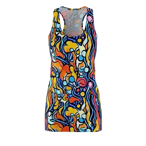 Kinetic Stained Glass on a Racerback Dress