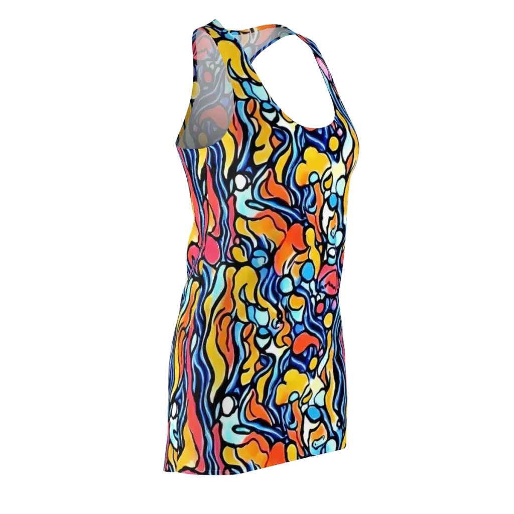 Kinetic Stained Glass on Racerback Dress — Front Side