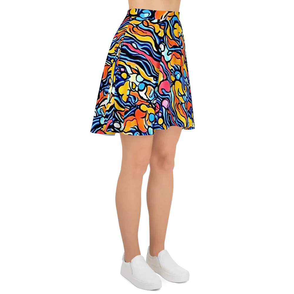 Kinetic Stained Glass on Skater Skirt — Right