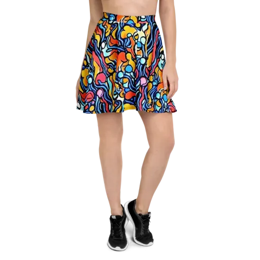 Kinetic Stained Glass on a Skater Skirt
