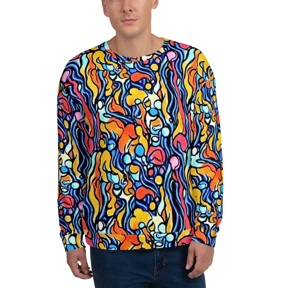 Kinetic Stained Glass on Sweatshirt — Front