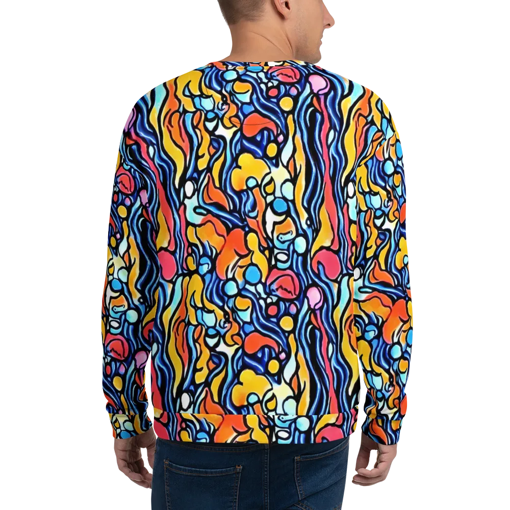 Kinetic Stained Glass on Sweatshirt — Back