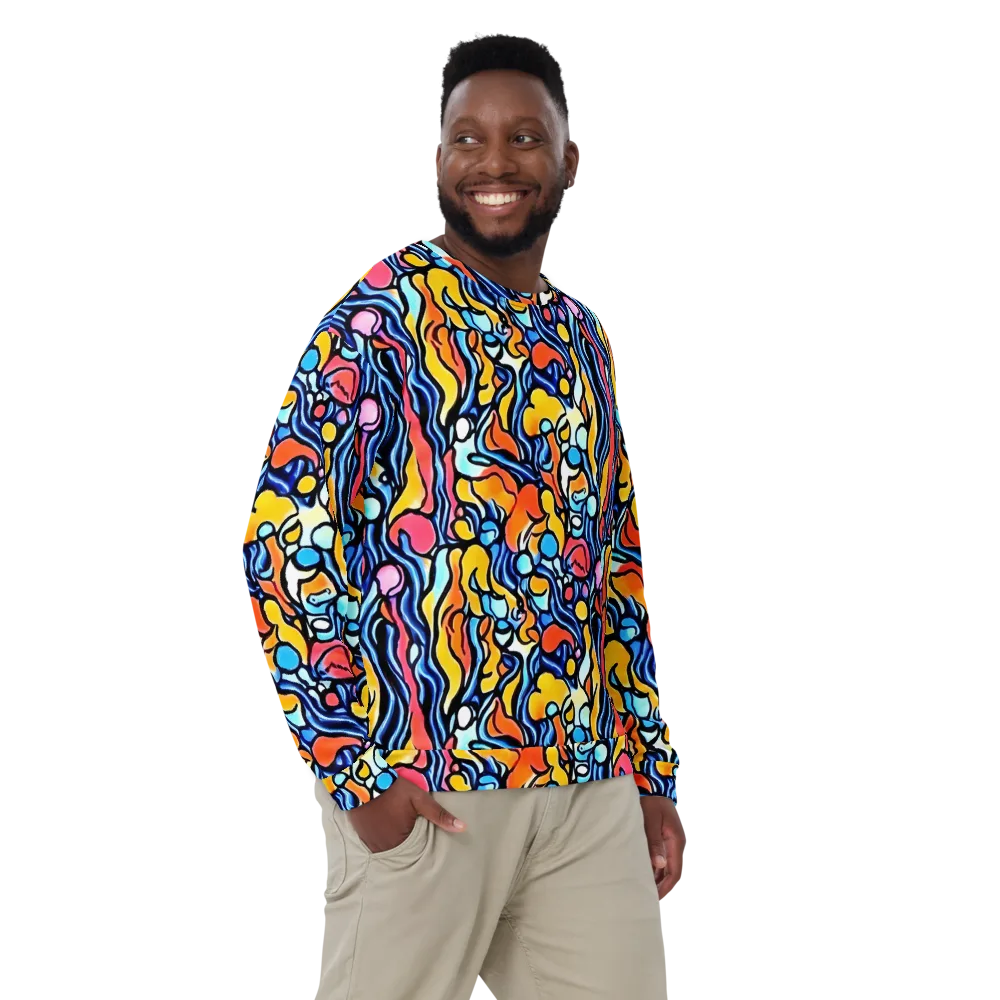 Kinetic Stained Glass on Sweatshirt — Front